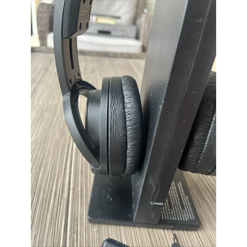 Sony MDR-RF985R Wireless Stereo Headphones w/ Transmitter Base TMR-RF985R Tested